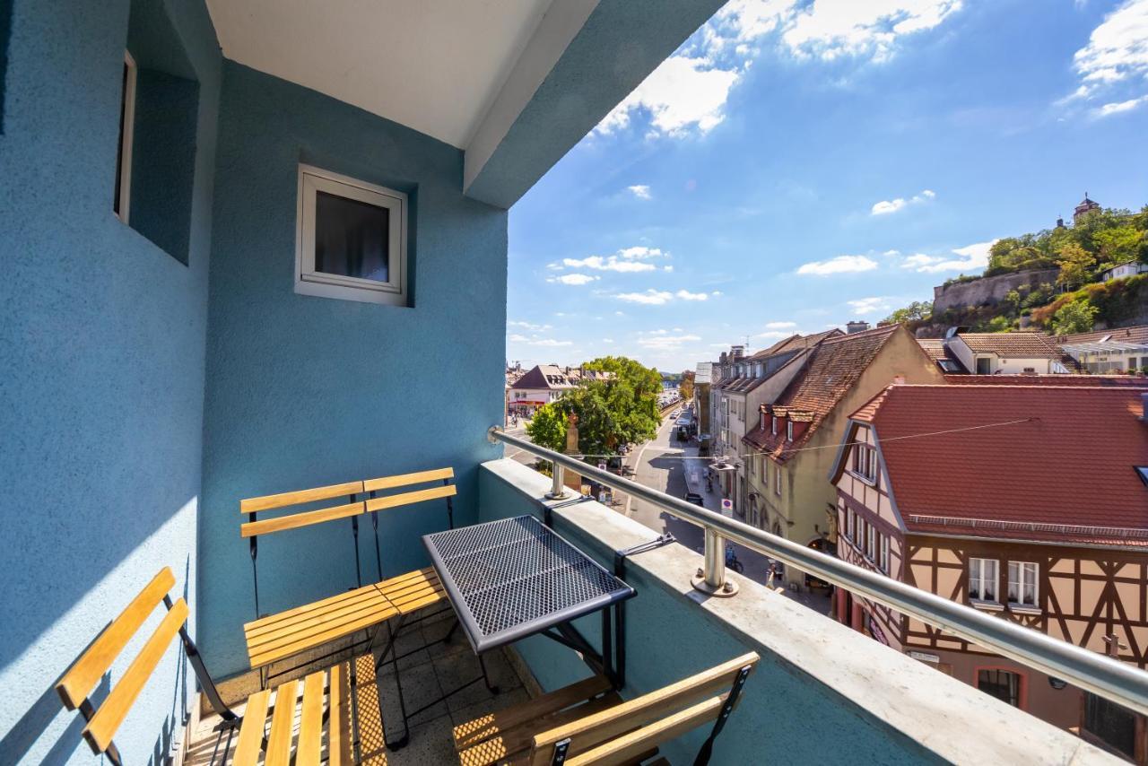 Apartment Mit Balkon Und Festungsblick 뷔르츠부르크 외부 사진